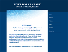 Tablet Screenshot of cdariverwalkrvpark.com